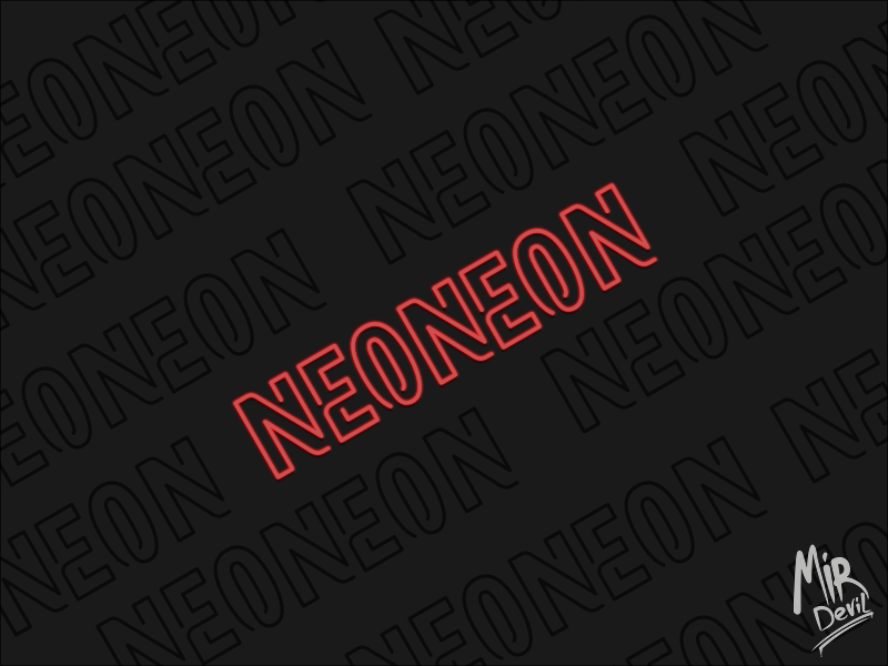 Шрифт NeoNeon