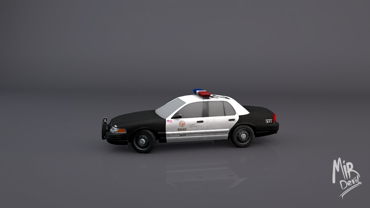 3D модель полицейской машины