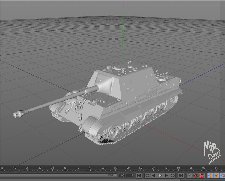 3D модель танка
