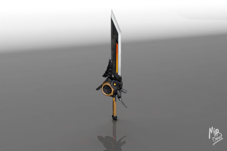 3D модель меча