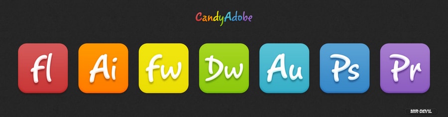 Иконки Candy Adobe