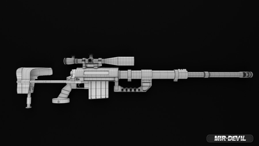 Снайперская винтовка М200-3D модель